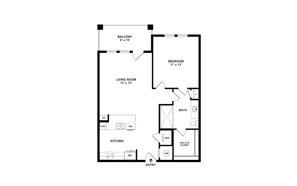 2D Flat Floorplan - A1