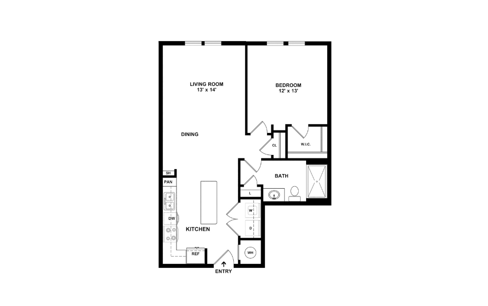 2D Flat Floorplan - A4