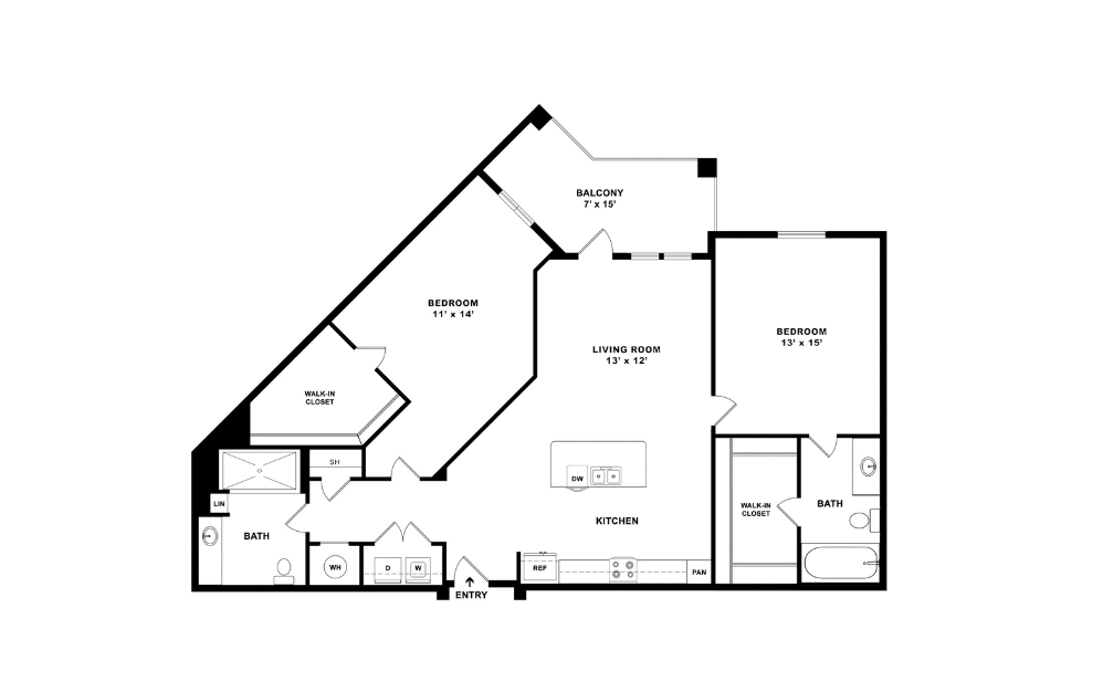 2D Flat Floorplan - B2