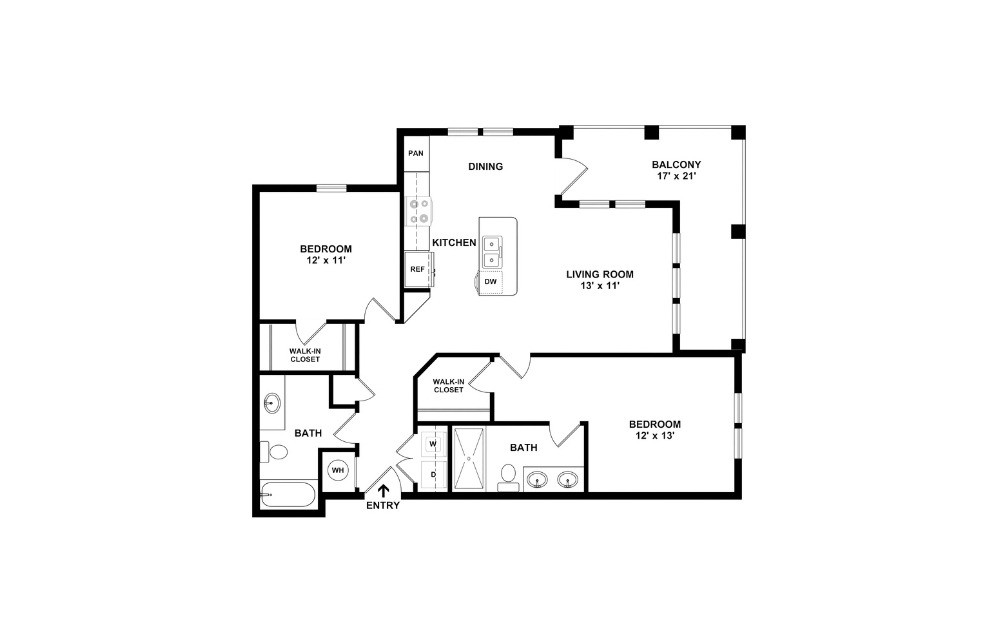 2D Flat Floorplan - B3