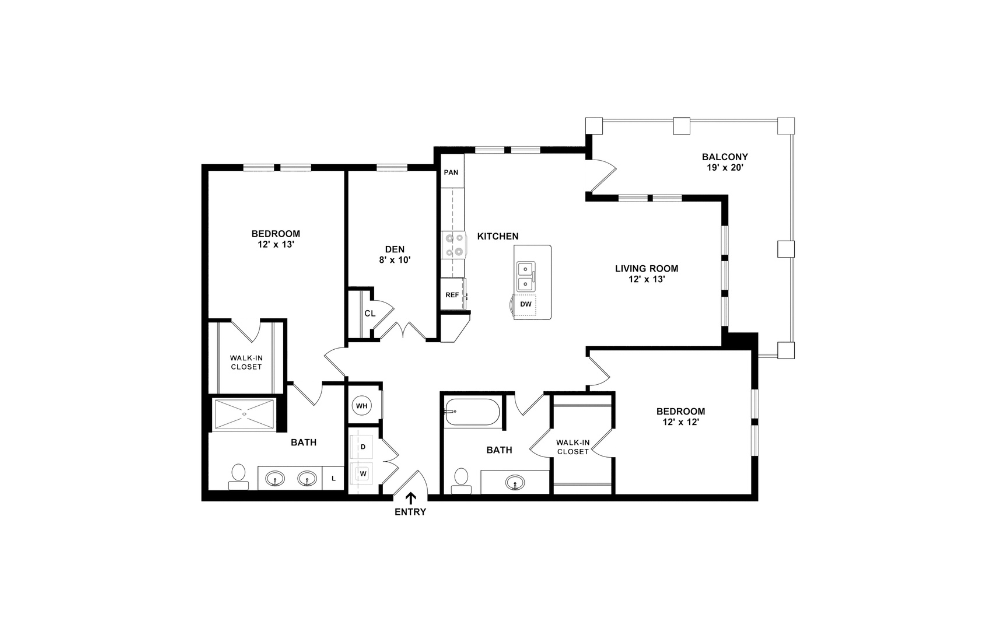 2D Flat Floorplan - B4