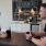 a man and a woman have coffee in resident's clubhouse